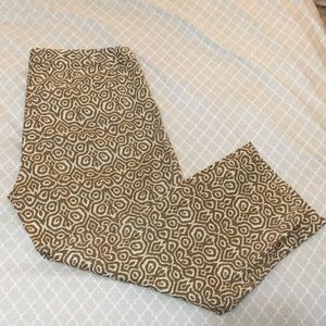 J. Crew Ikat City Fit Capri Pants